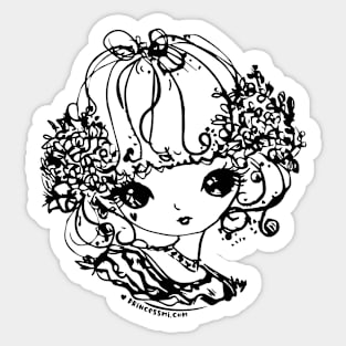 doodle girl Sticker